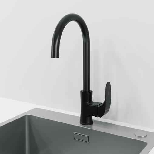 Смеситель для кухни LAPARET Лисера/LISERA черный N2068529LPT