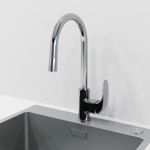 Смеситель для кухни LAPARET Лисера/LISERA с выдвижным изливом N2042402LPT