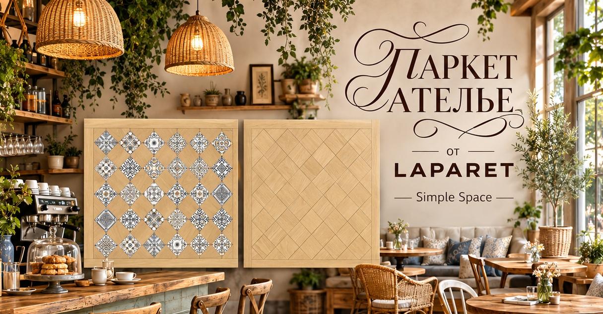 Паркет Ателье от LAPARET: шедевр в инновационном исполнении
