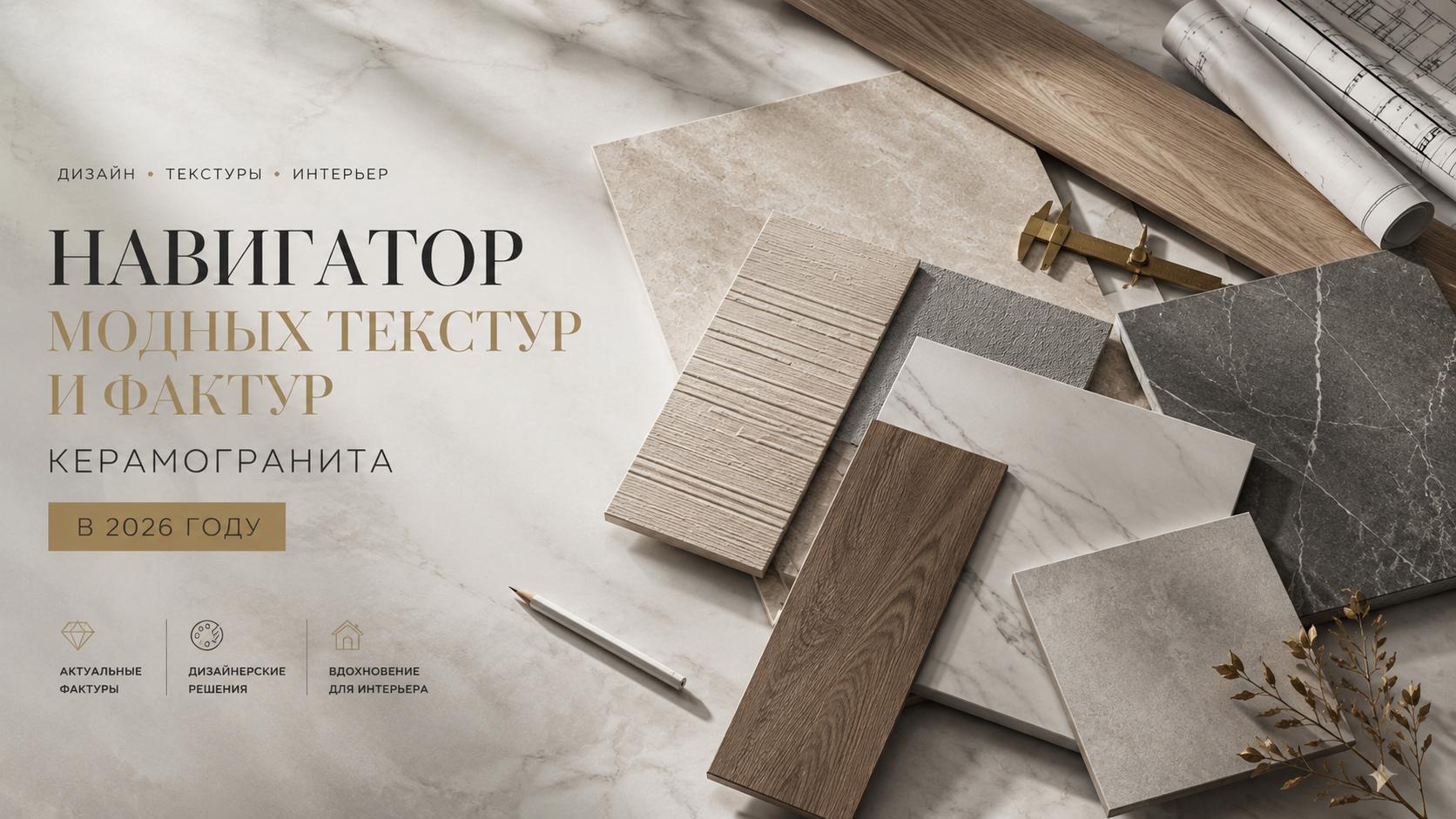 Навигатор модных текстур и фактур керамогранита в 2026 году: новинки LAPARET, которые задают тренды