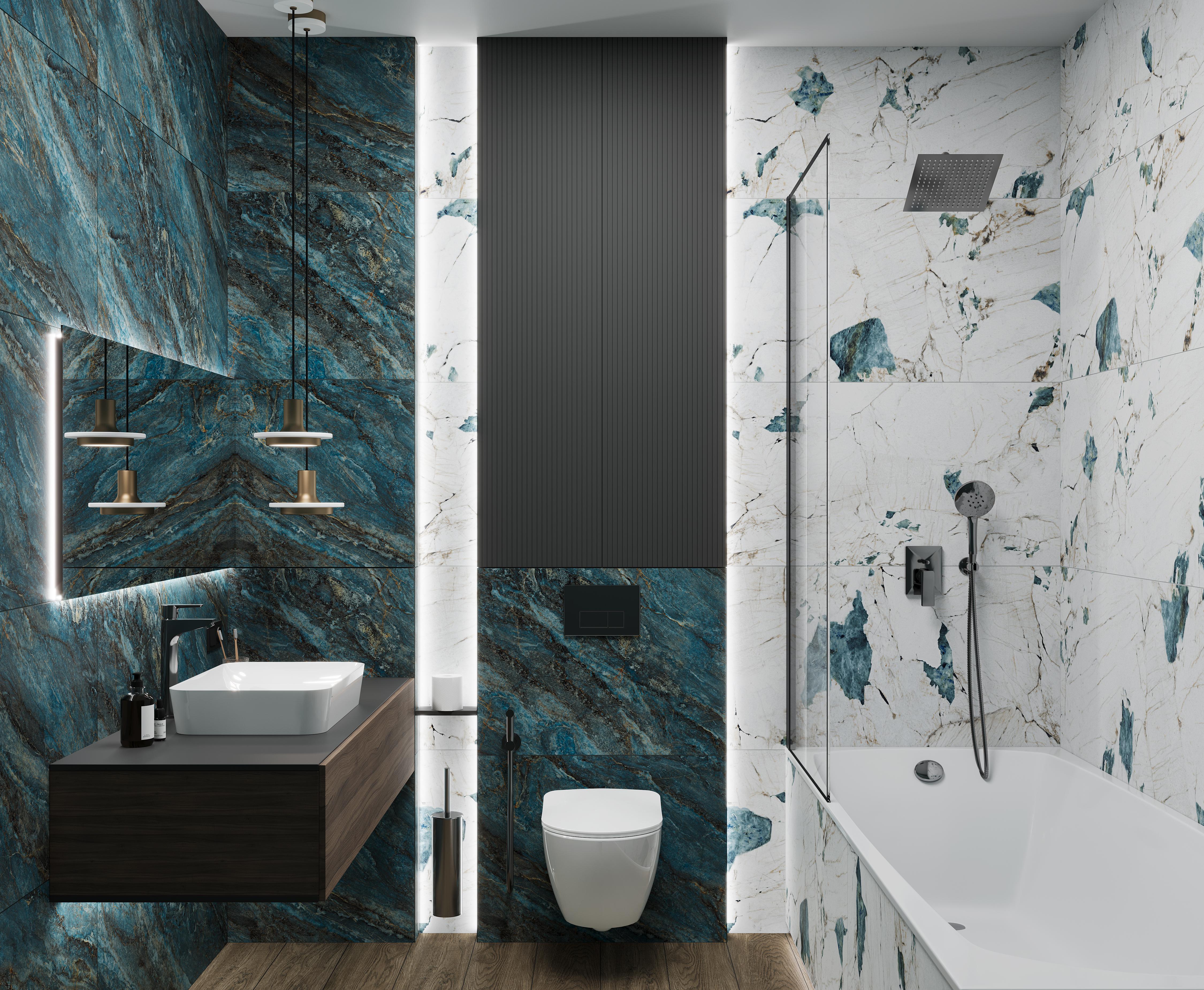 Beam Turquoise: Бирюзовый мрамор от LAPARET