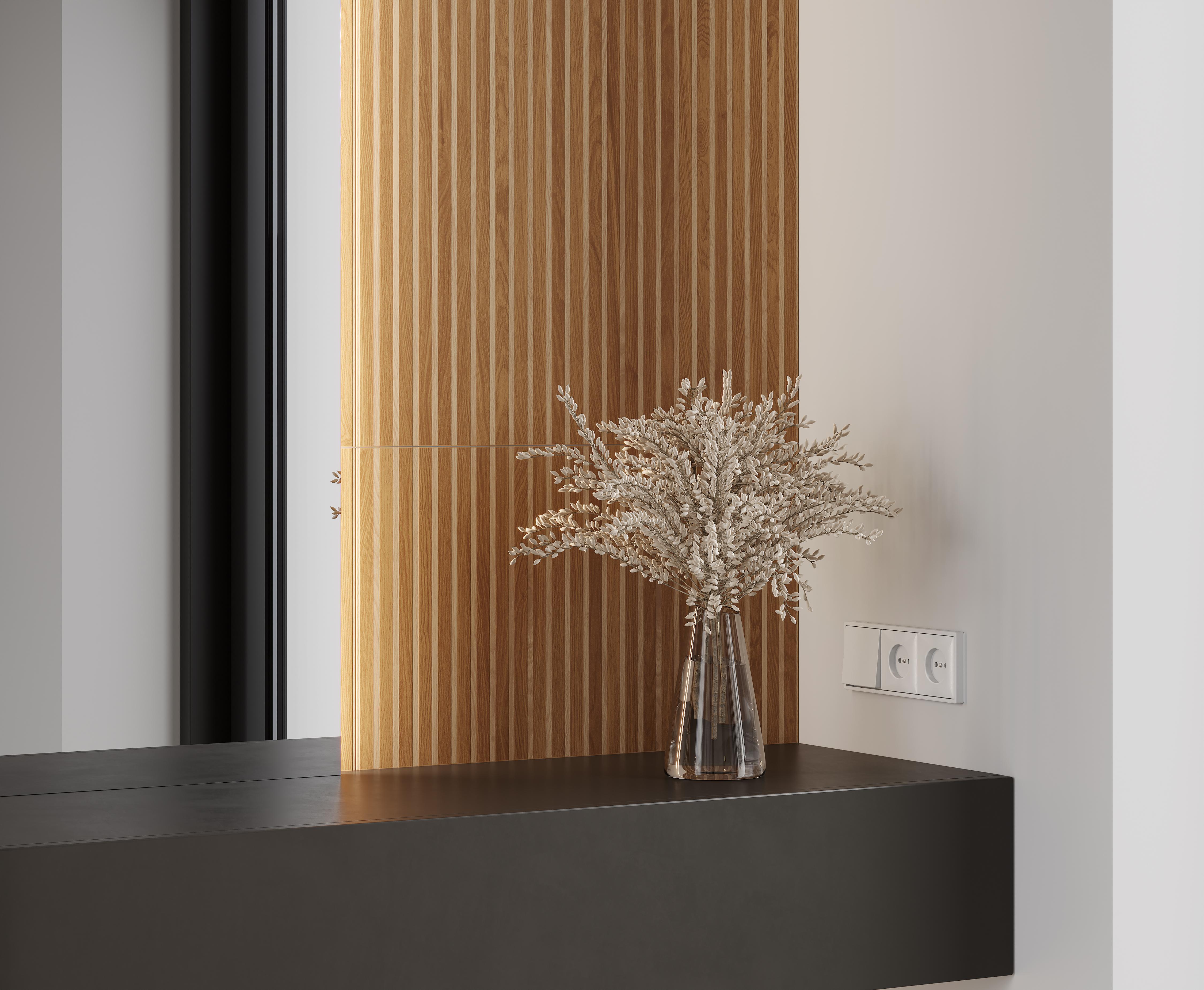 Керамогранит в виде деревянных реек: LAPARET Wood Canarium Almond Stripes