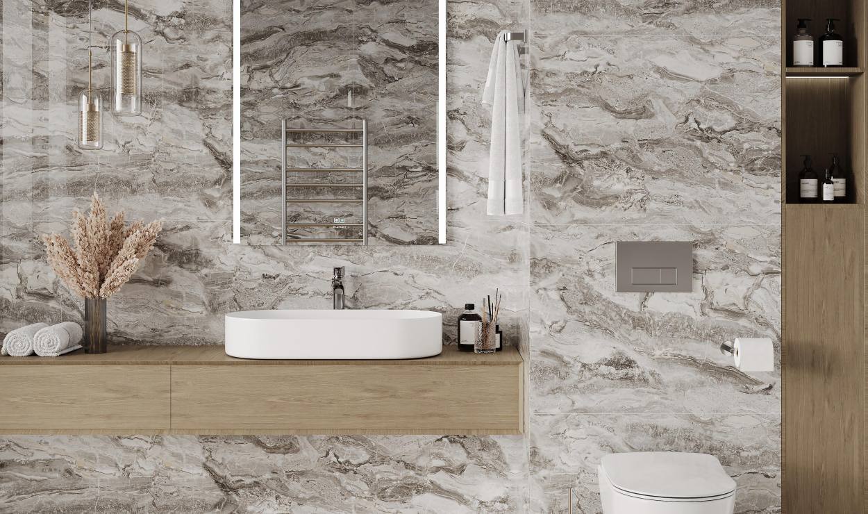 Керамогранит Ocean Awesome Grey от CERADIM: элегантность серого мрамора в эпоху инноваций
