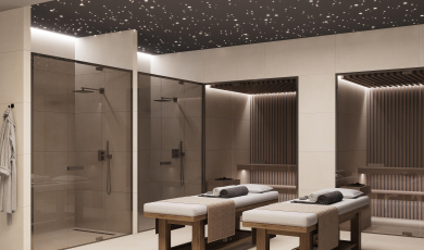 Betonica Crema PRO: теплый интерьер в стиле индастриал