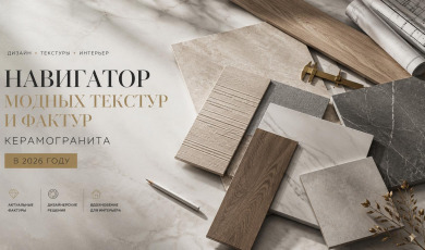 Навигатор модных текстур и фактур керамогранита в 2026 году: новинки LAPARET, которые задают тренды