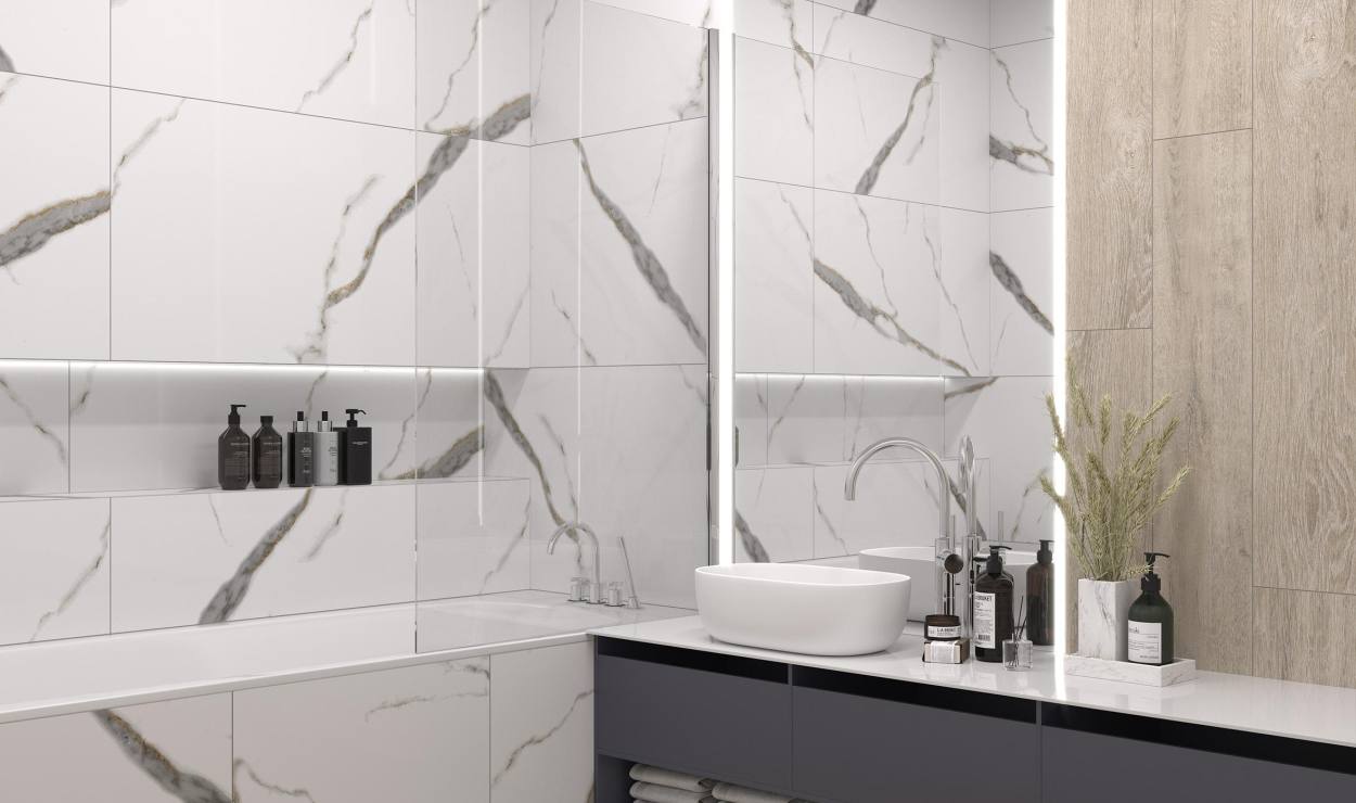 Керамогранит Golden White Statuario от LAPARET Как Символ Ренессанса Мраморной Эстетики