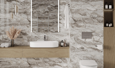 Керамогранит Ocean Awesome Grey от CERADIM: элегантность серого мрамора в эпоху инноваций