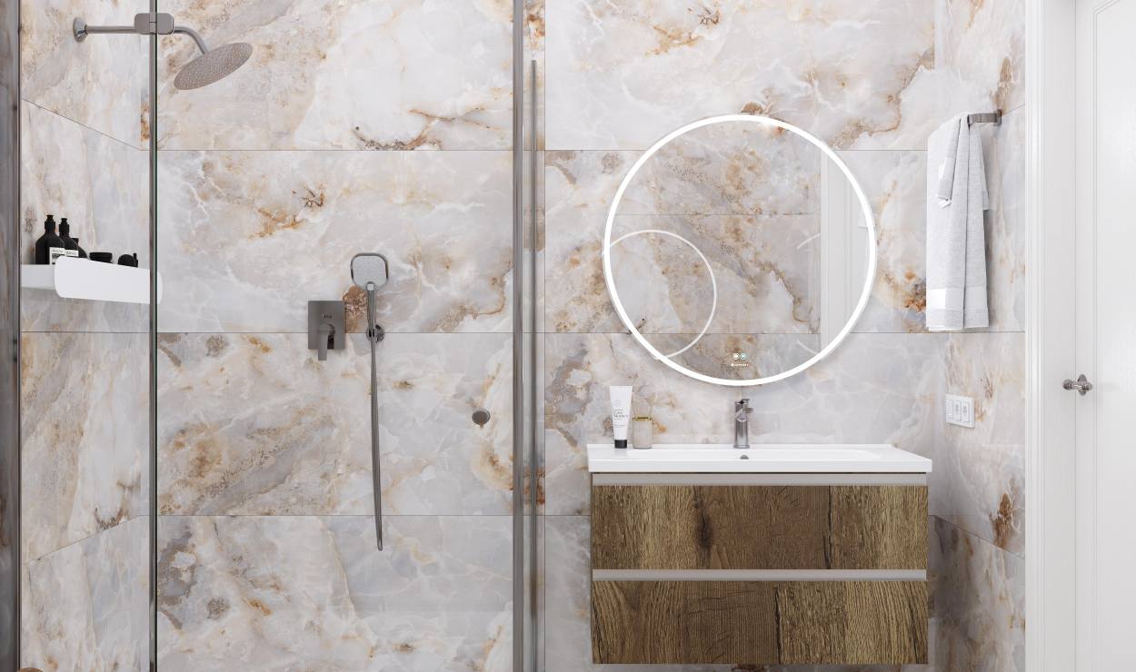 CERADIM Onyx Magic Brown: серо-коричневый оникс с эффектом драгоценного камня